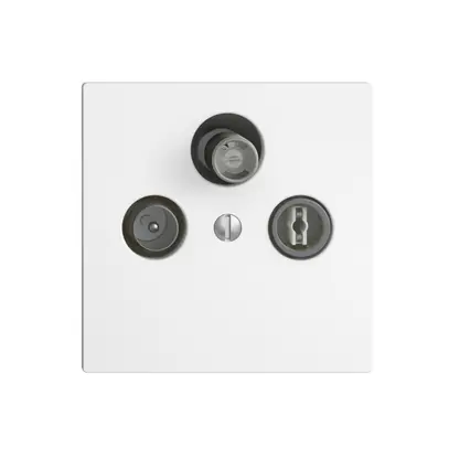 Prise d'antenne SAT/TV/R DB53 EDIZIOdue blanc avec SAT-F 