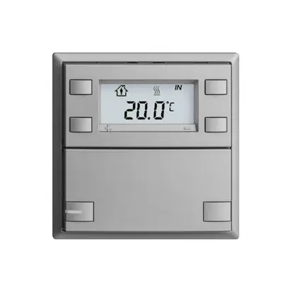 Pulsante RTH INC KNX 1×EDIZIOdue F silver, con LED RGB 