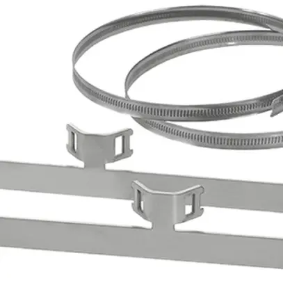 Kit de fixation Hensel, fixation de boîtier Mi sur tuyau, 60…150mm, l=290mm 