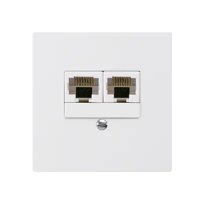 Scatola INC kallysto 2×RJ45u bianco parallelo 