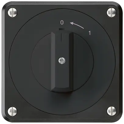 Contatto rotativo INC robusto IP55 nero 2P 