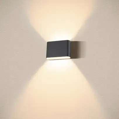 Applique LED SLV OVAL 145.7W 560lm 2700…3000K IP65 31×135mm nero 