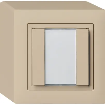 Poussoir universel AP 2×kallysto avec LED beige 