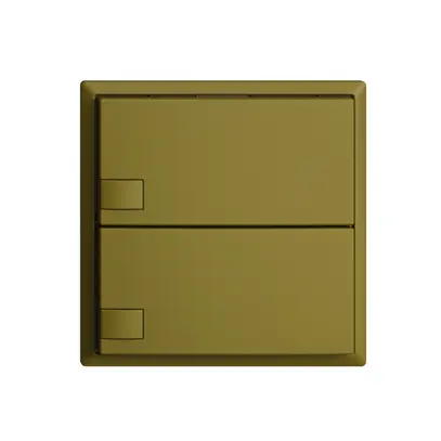 Pulsante INC KNX 2×EDIZIOdue olive RGB senza LED 