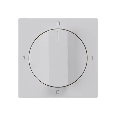 Inserto per interruttore rotativo kallysto 0/1L grigio chiaro con manopola 