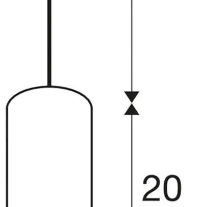 Luminaire suspendu SLV ASTINA GU10 10W Ø70×200mm blanc 