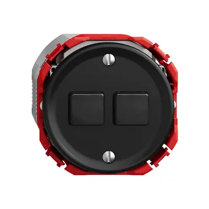 Interruttore a pulsante STANDARDdue Wiser SNAPFIX® 2 canali 2 tasti ne 