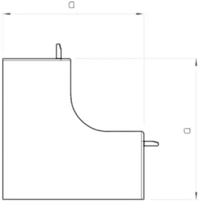 Angolo interno Bettermann p.canale d'installazione WDK bianco puro 40×60mm 