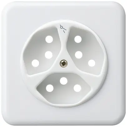 Kit frontale INC basico 3×tipo 13/1 86×86mm bianco con protezione bambini 