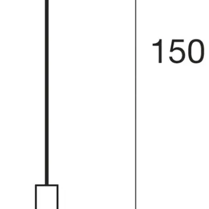 Pendelleuchte SLV FENDA E27 60W mit Kabel 1.5m IP20 chrom 