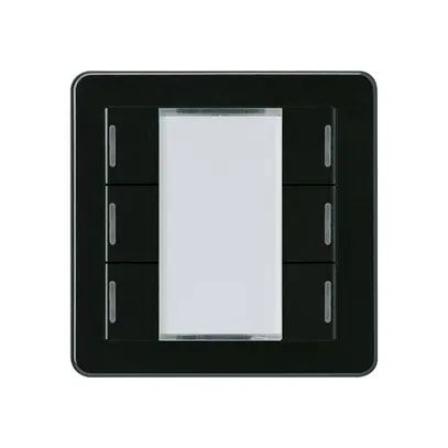 Pulsante Hager basico A KNX sestuplo LED nero 