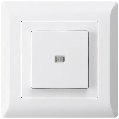 Interruttore pulsante luminoso INC kallysto.line 3/1P bianco 
