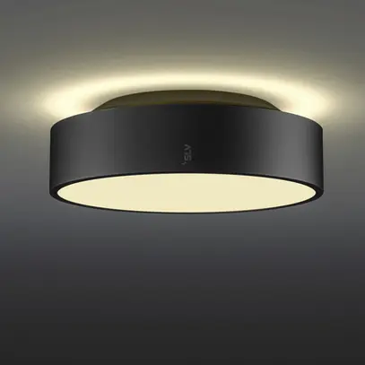 Plafoniera LED SLV MEDO 30 12W 1200lm 927/930/940 IP50 REG Ø280mm nero 