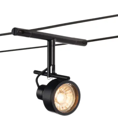 Seilleuchte SLV SALUNA für TENSEO, GX5.3 35W IP20 schwarz 