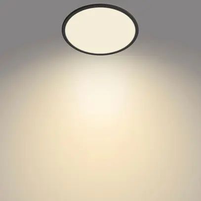 Plafonnier LED Philips SceneSwitch 18W 1500lm 2700K IP44 VAR Ø300mm noir 