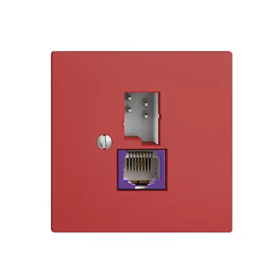Presa T+T 6P/1×RJ45 DSL-a banda larga EDIZIOdue berry 