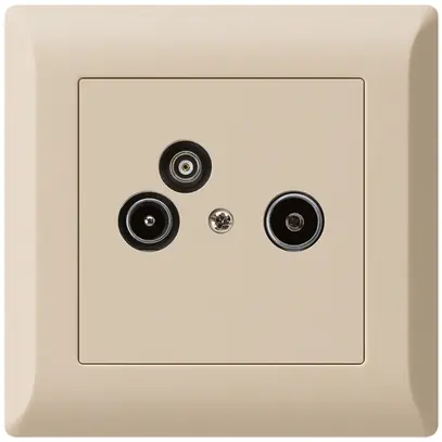 Prise d'antenne ENC R/TV/données kallysto.line 19dB beige 
