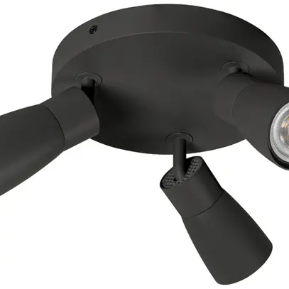 Spot SLV PURI 2.0 Dome CW GU10 3×6W REG Ø180×113mm nero 