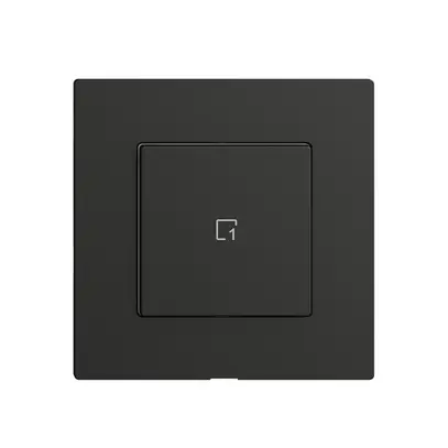 Szenentaster 1 Szene/1T Edue Wiser schwarz 
