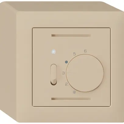 Termostato ambiente AP kallysto beige con interruttore 