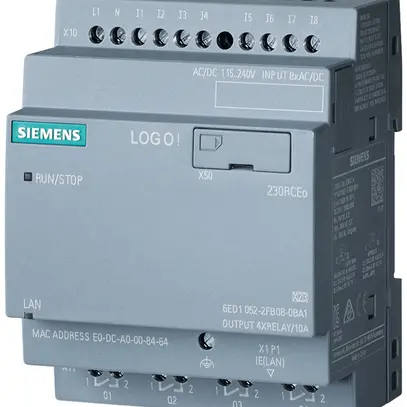 Modulo logico PLC Siemens LOGO!8.3 230RCEO, 8ED/4UD 