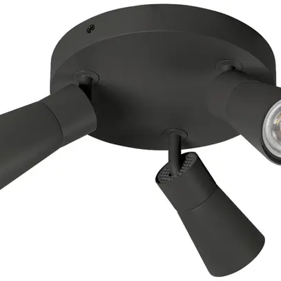 Spot SLV PURI 2.0 Cone CW GU10 3×6W VAR Ø180×113mm noir 