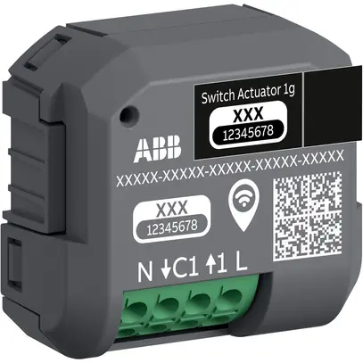 EB-RF-Schaltaktor ABB-free@home 62811 U-WL-500 1-fach 13A/230VAC 