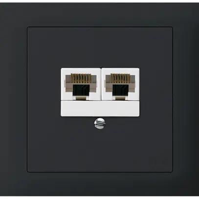 Scatola INS kallysto 2×RJ45u separato nero 