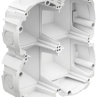 Hohlwanddose AGRO Quickbox H1 2×2 Ø83mm halogenfrei weiss 