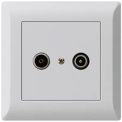 Presa di passaggio INC kallysto.line R/TV 19dB grigio chiaro 