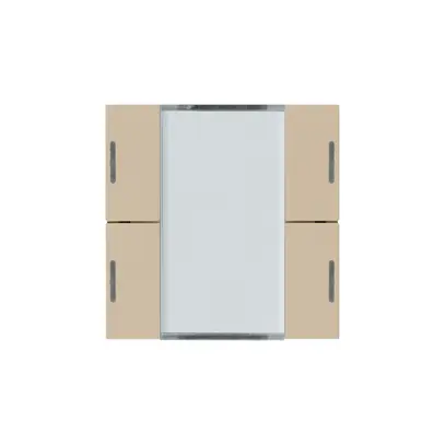 Kit frontale Hager kallysto 4×KNX LED systemlink/easylink beige 