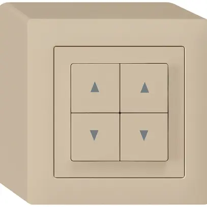 Pulsante per tappar.AP kallysto beige con 4 tasti 