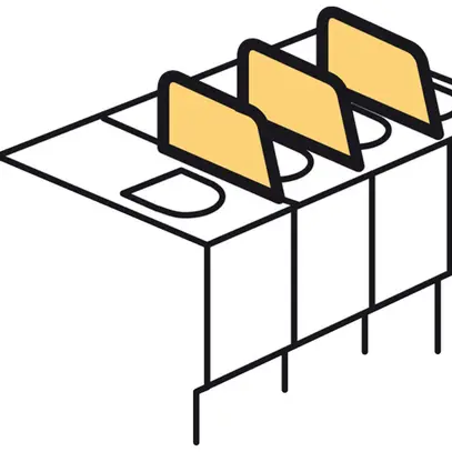 Cloison de séparation pour DX3 63A 