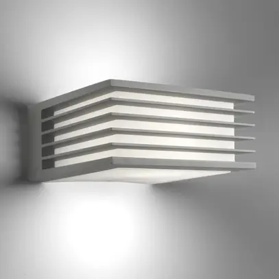 Applique Philips Shades E27 1×42W IP44 grigio 