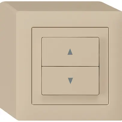 Pulsante per tapparelle AP kallysto 2 tasti di comando beige mors.innesto 