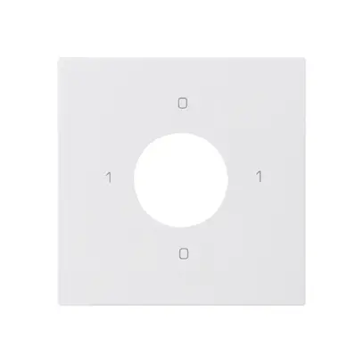 Kit frontale per interruttore a chiave S0 60×60mm kallysto 0-1-0-1 bianco 