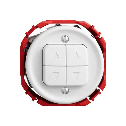 Interrupteur p.stores STANDARDdue SNAPFIX® 10A 250V 4 touches 2 canaux bc 