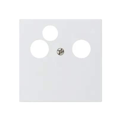Plaque frontale kallysto pour R&M HWS blanc 3×coax données 