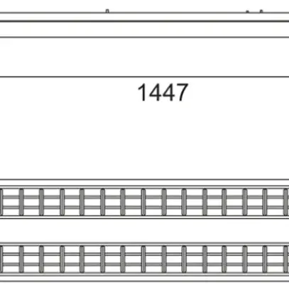 Plafoniera LED Sylvania RANA NEO 2L 76W 9500lm 4000K IP20 REG bianco 