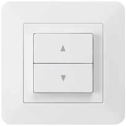 Pulsante per tapparelle INC kallysto.trend con 2 tasti di comando bianco 