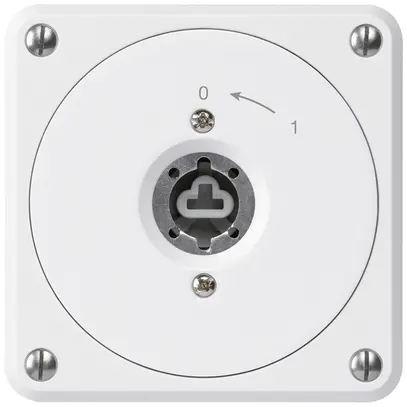 Contact pivotant à clé ENC robusto blanc sans clapet sans cylindre 1P 