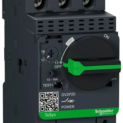 Démarreur de moteur Schneider GV2P20 13…18A TeSys 50kA 
