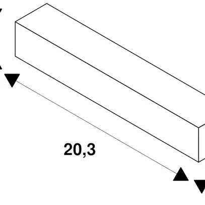 Raccordo longitudinale/alimentazione SLV per binario cond.3f S-TRACK DALI bianco 