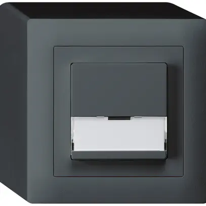 Tasto di suoneria AP A/1L kallysto antracite con porta-etichetta 37×15mm 