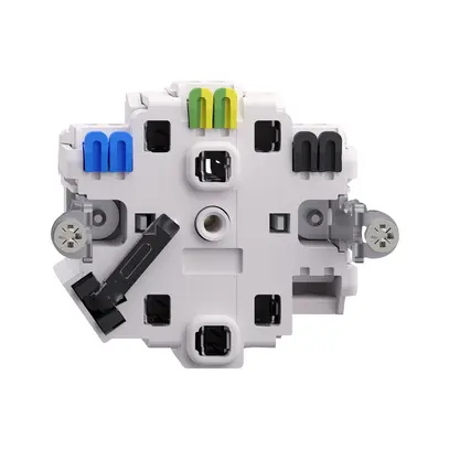 Intérieur prise FH 2×T23 16A avec LED vert avec bornes enf. 