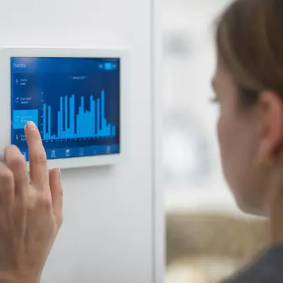 UP-Touchpanel 8" Amika, Ethernet/WLAN/Z-Wave 1DI IPS 1280×800px 230VAC 