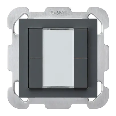 Poussoir ENC kallysto B KNX 4× s/e-link anthracite 