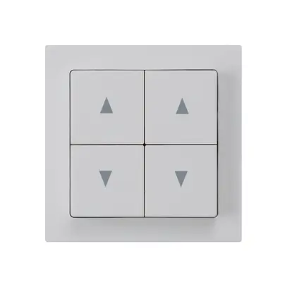 Interruttore per tappar.INC kallysto A grigio chiaro con 4 tasti 