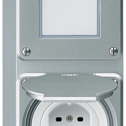 Combi AP 2×1 HA robusto schéma 3/type 15 bornes enfichables couvercle aluminium 