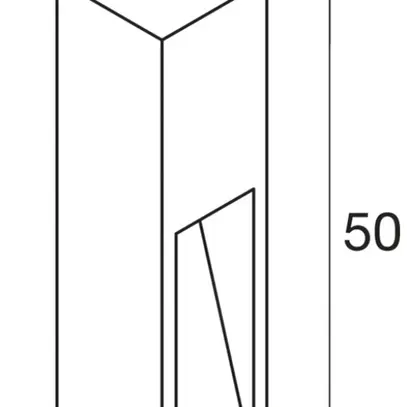 Lampadaire SLV RUSTY SLOT 50, E27 11W IP44 fer rouillé 